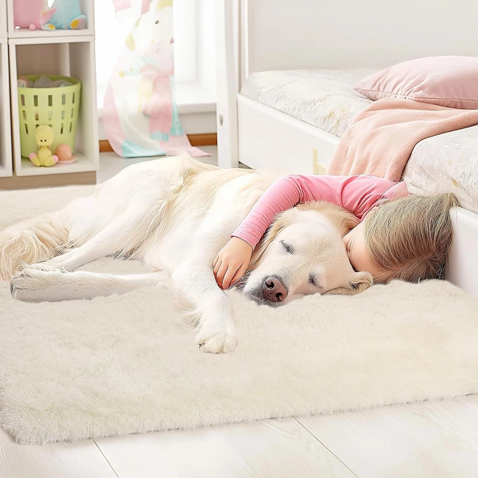 Fluffy Rugs Large Shaggy Rug Bedroom Living Room Anti Slip Soft Carpet — alternate product view 15