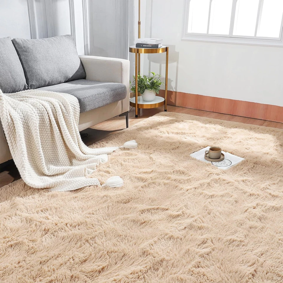 Fluffy Rugs Large Shaggy Rug Bedroom Living Room Anti Slip Soft Carpet — alternate product view 21