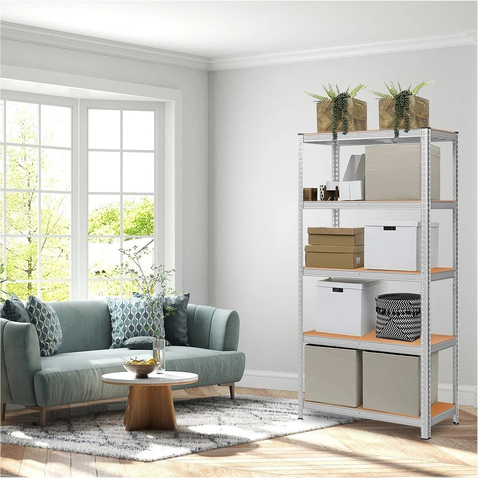 5 Tier Racking Shelf Heavy Duty Garage Shelving Storage Shelves Unit, 3 sizes — alternate product view 3