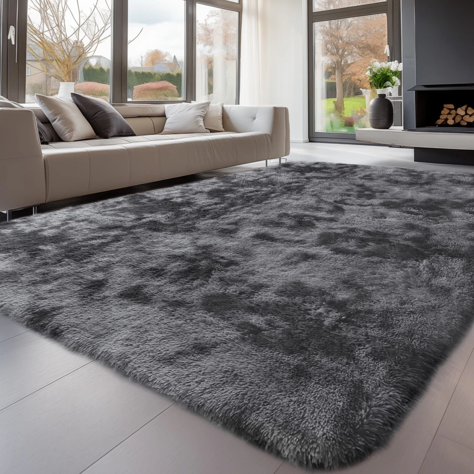 Fluffy Rugs Large Shaggy Rug Bedroom Living Room Anti Slip Soft Carpet — alternate product view 5