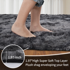 Fluffy Rugs Large Shaggy Rug Bedroom Living Room Anti Slip Soft Carpet — alternate product view 6