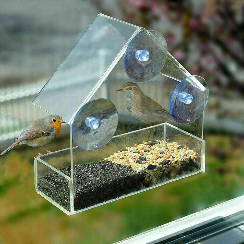 Window bird feeder dimensions and fitting details